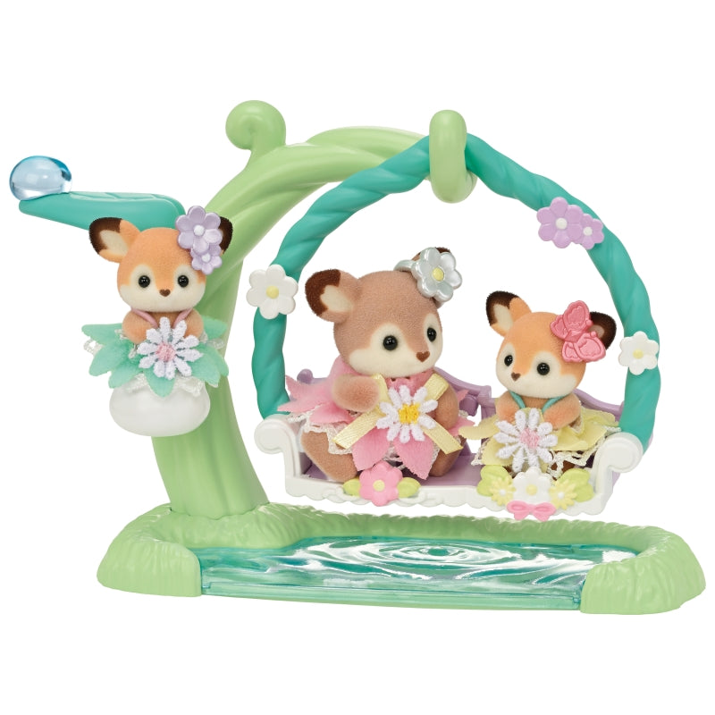 Deer Babies Floral Swing Set - Sylvanian Families