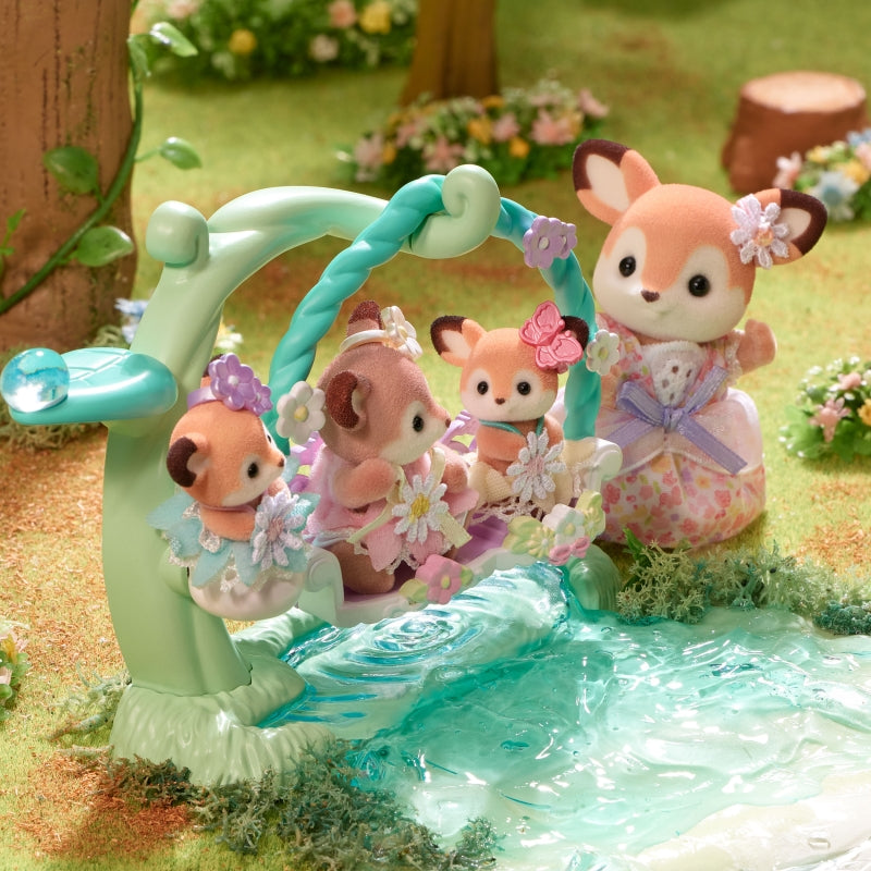 Deer Babies Floral Swing Set - Sylvanian Families