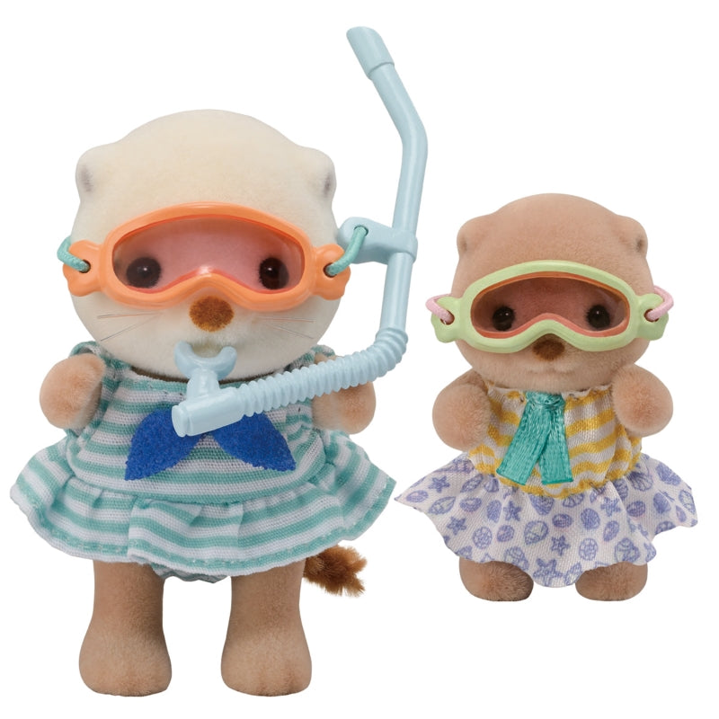 Sea Otter Sisters Splashy Snorkel Set - Sylvanian Families