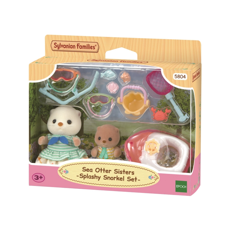 Sea Otter Sisters Splashy Snorkel Set - Sylvanian Families