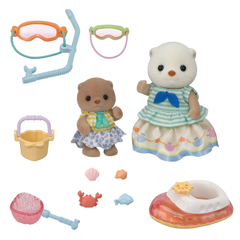 Sea Otter Sisters Splashy Snorkel Set - Sylvanian Families
