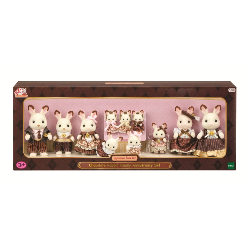 Chocolate Rabbit Family Anniversary Set - Sylvanian Families
