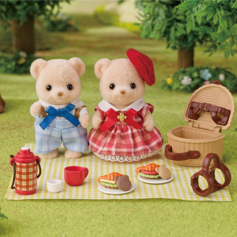 Biscuit Bear Sister &amp; Brother Delicous Picnic- Sylvanian Families