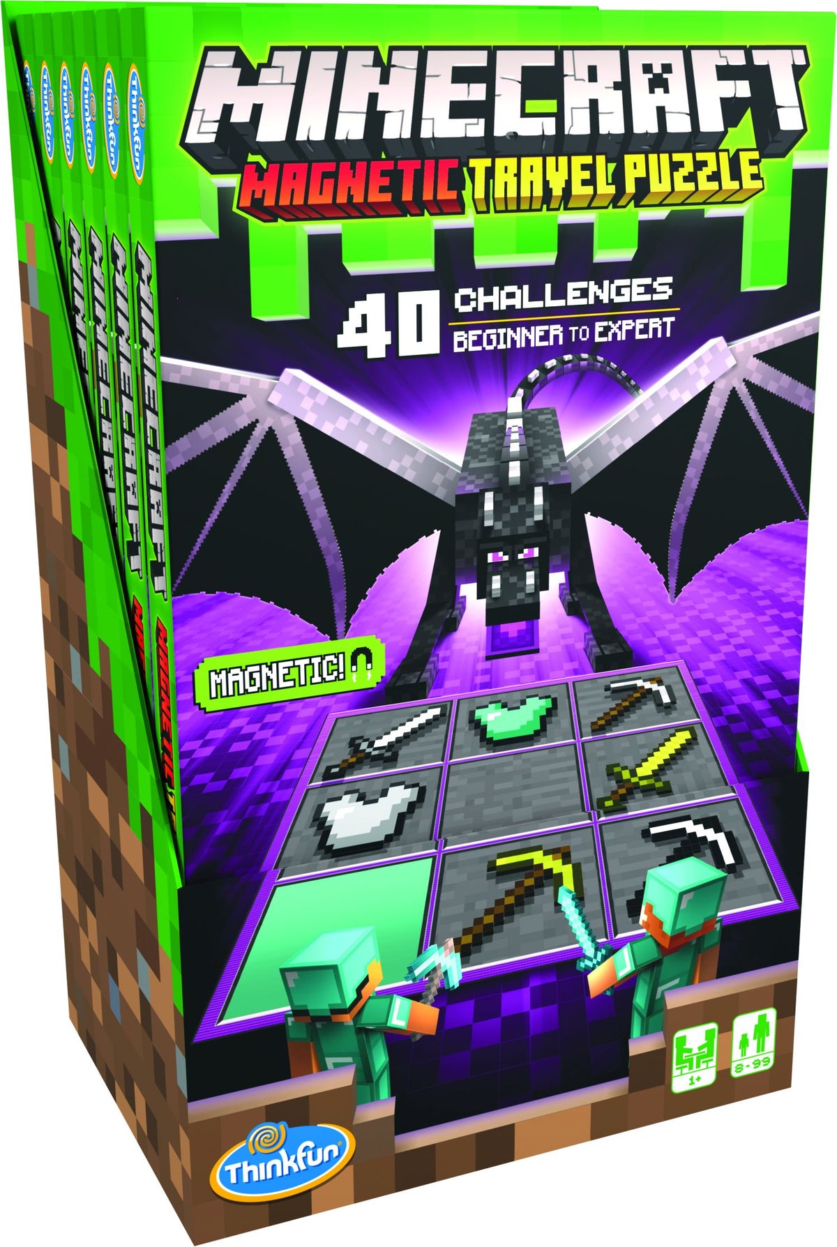 Minecraft Magnetic Travel Puzzle - Thinkfun
