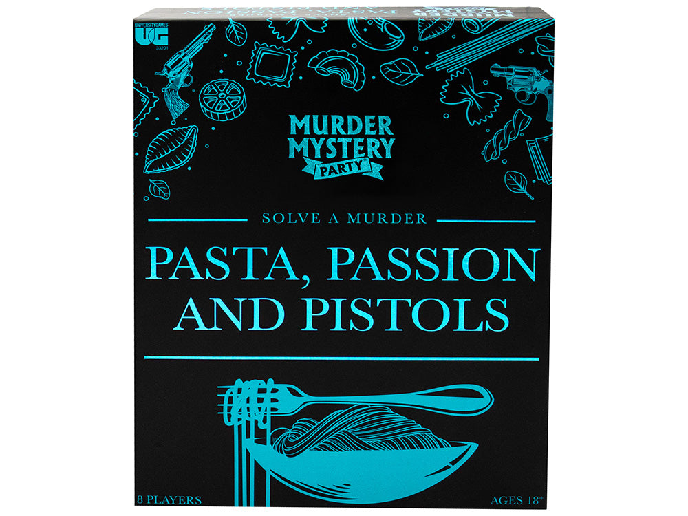 Pasta Passion and Pistols Solve a Murder Party Game