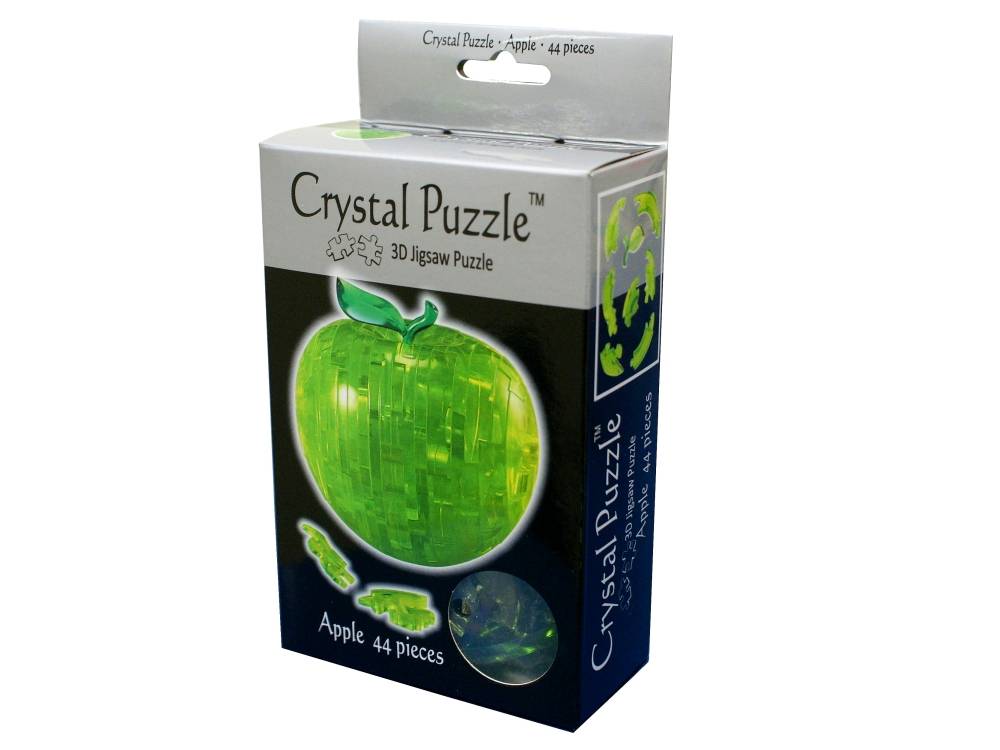 3D Green Apple - Crystal Puzzle