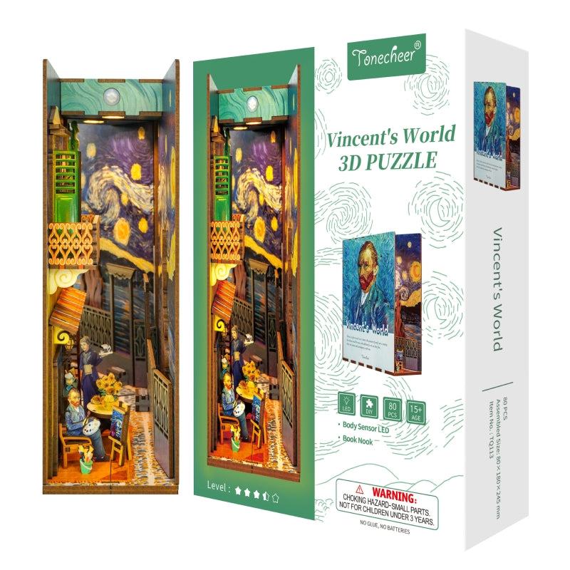 Vincents World DIY Book Nook Kit - Tonecheer