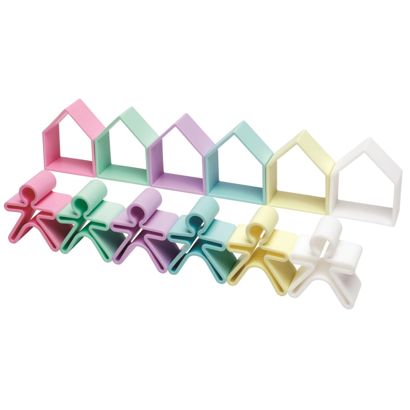 Kid and House 12pc Pastel - Dena Toys