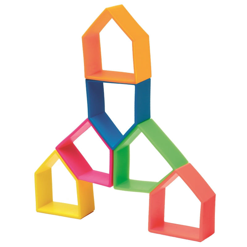 Kid and House 12pc Neon - Dena Toys