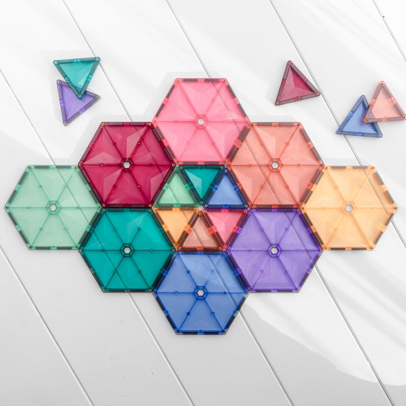 Pastel Mega Pack 202pc Magnetic Tiles - Connetix