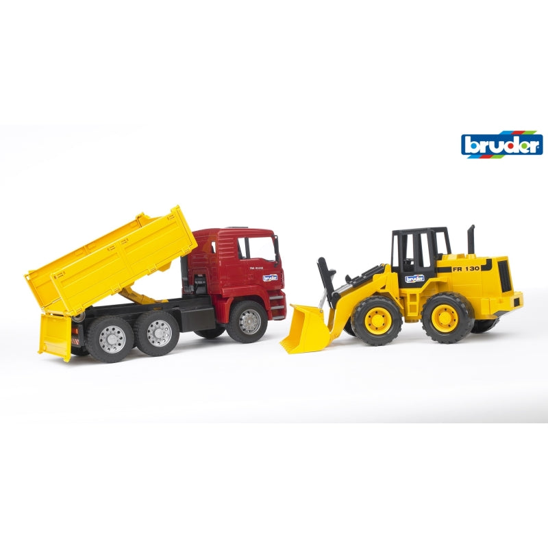 MAN TGA Construction Truck with Articulated Front Loader 1:16 - Bruder