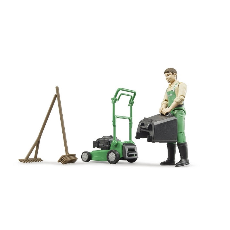 Lawn Mower and Gardener - Bruder