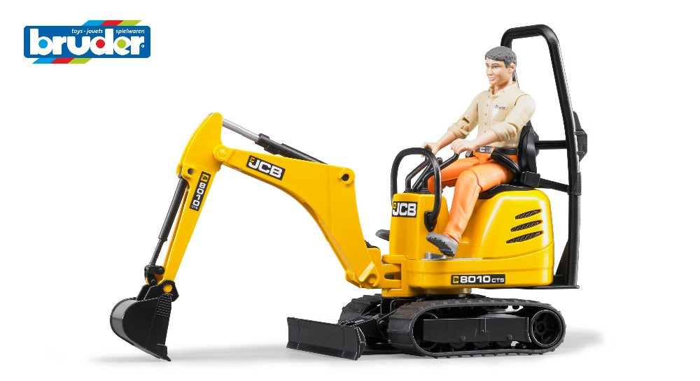 JCB Micro Excavator 8010 CTS w/ Worker - Bruder