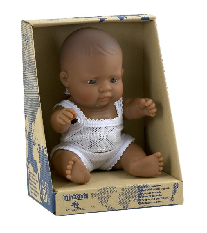 Hispanic Boy 21cm Baby Doll - Miniland