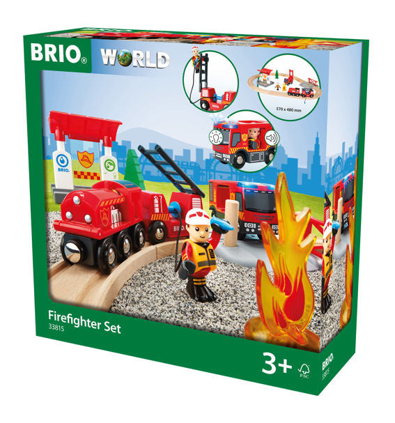Firefighter Railway Set 18 pieces - Brio