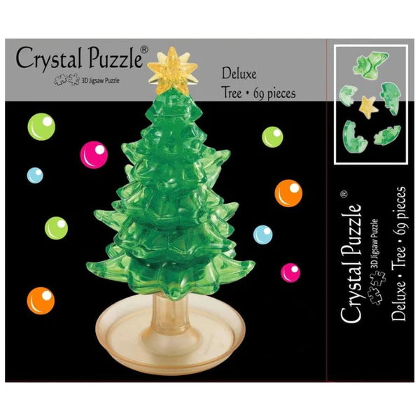 3D Green Christmas Tree - Crystal Puzzle