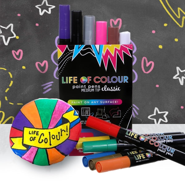 Classic Colour Paint Pens 3mm Medium Tip - Life of Colour