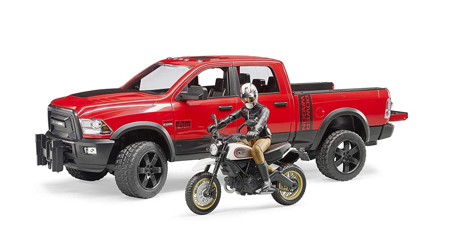 RAM 2500 Power Wagon w/Scrambler Ducati 1:16 - Bruder