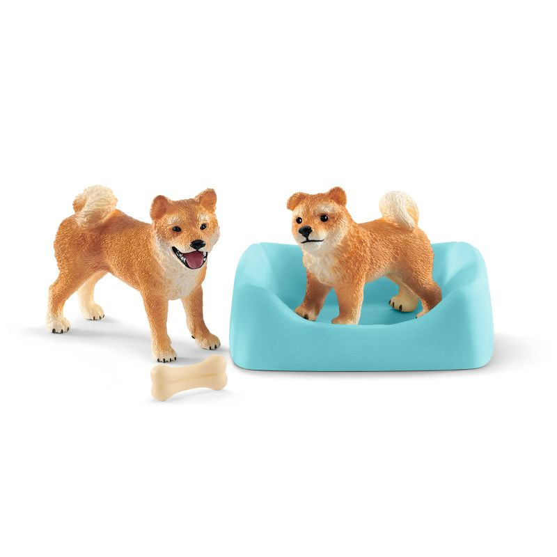 Shiba Inu Mother and Puppy - Schleich