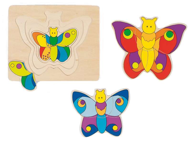 4 Layer Butterfly Puzzle - Goki