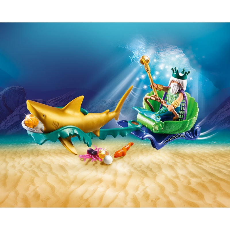 King of the Sea with Shark Carriage - Playmobil