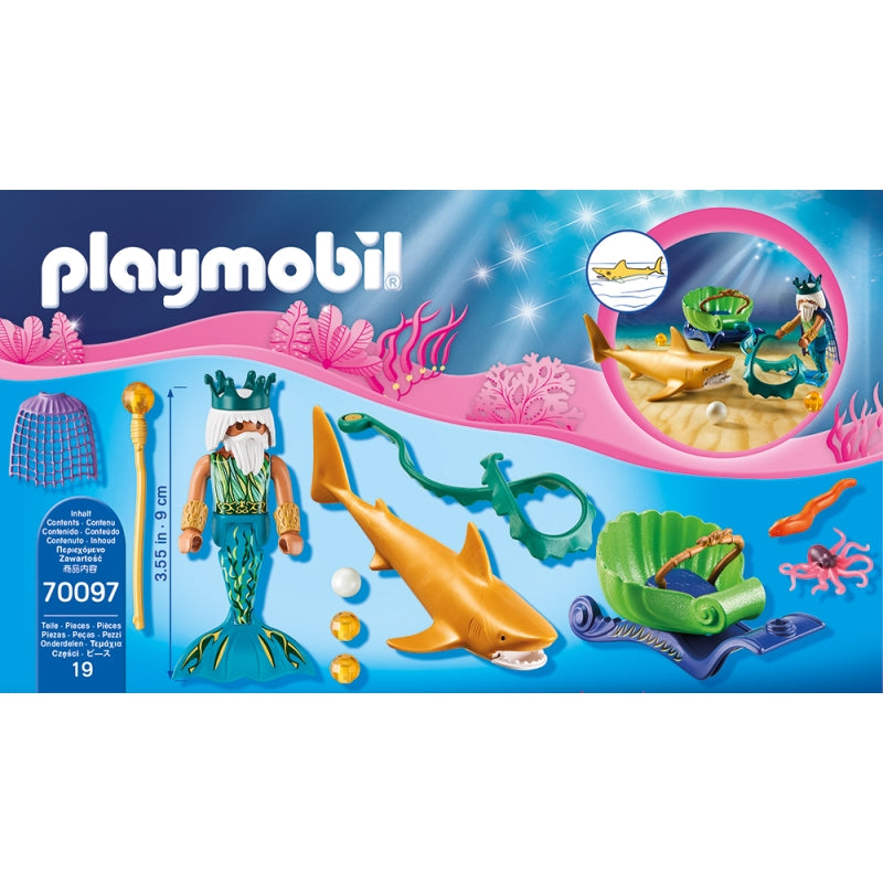 King of the Sea with Shark Carriage - Playmobil