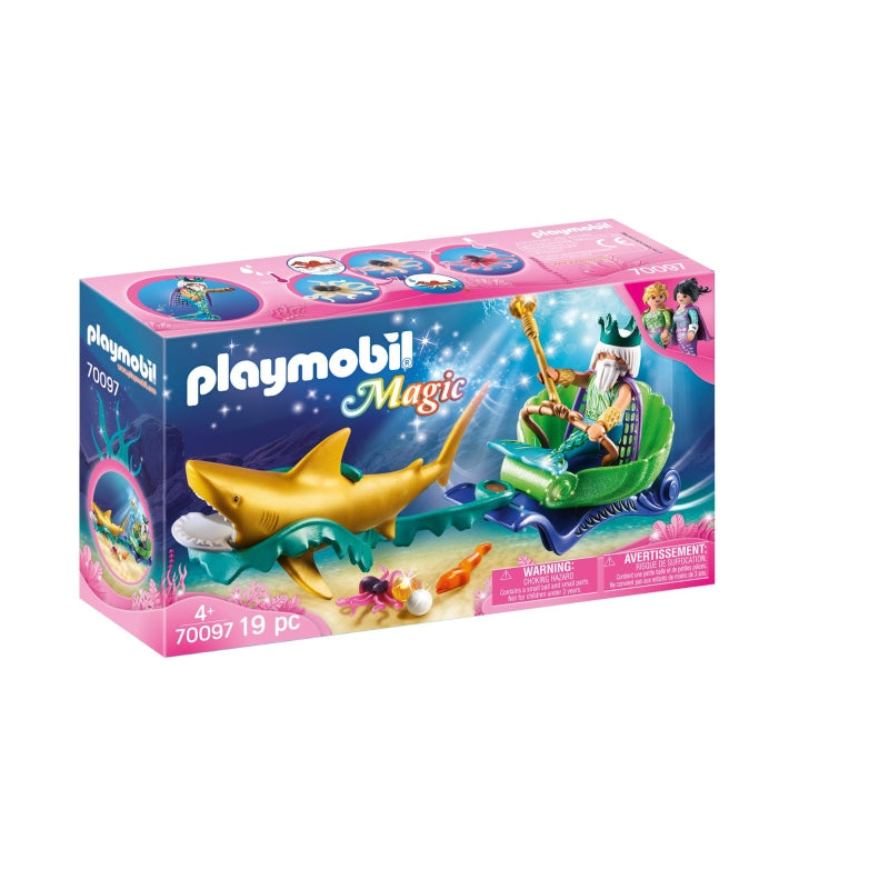 King of the Sea with Shark Carriage - Playmobil