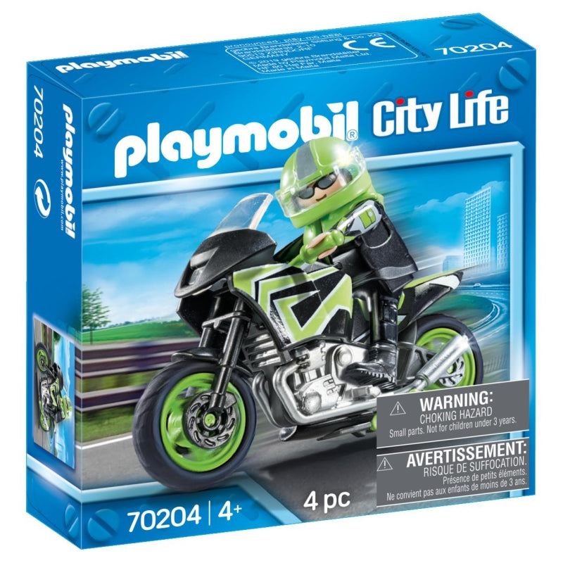 Motorcycle with Rider - Playmobil