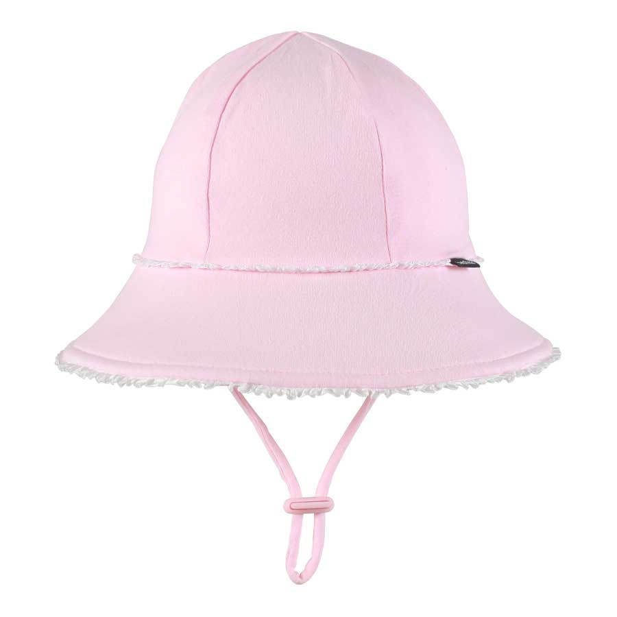 Blush Ruffle Trim Baby Bucket Hat - Bedhead Hats