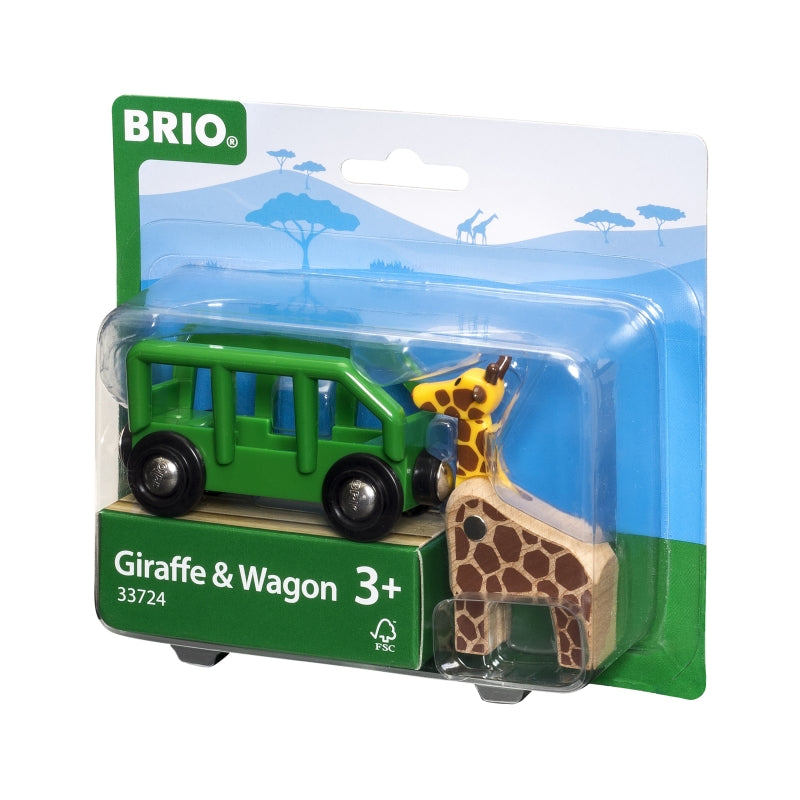 Giraffe and Wagon 2 pc - Brio