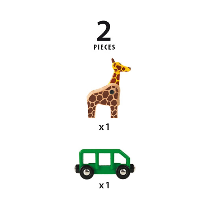 Giraffe and Wagon 2 pc - Brio