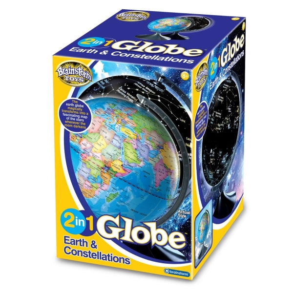 2-in-1 Globe Earth and Constellations