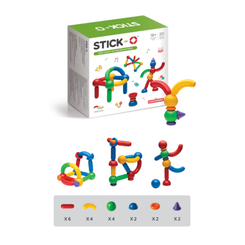 Stick-O Basic 20 Set - Magformers