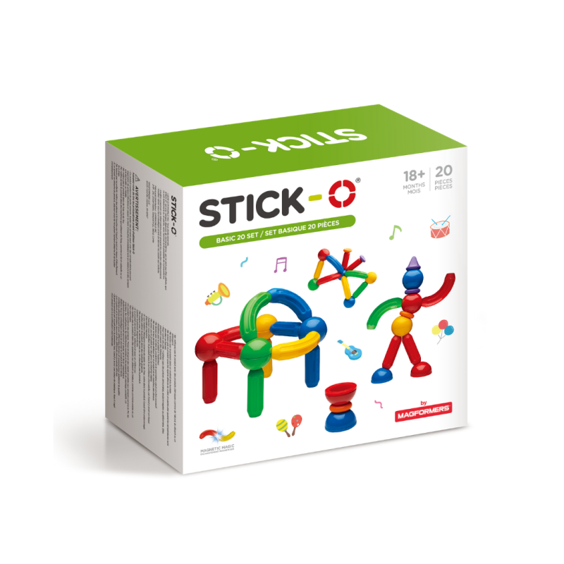 Stick-O Basic 20 Set - Magformers