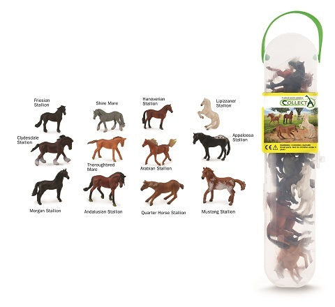 Horses Gift Set 12pc Tube - Collecta