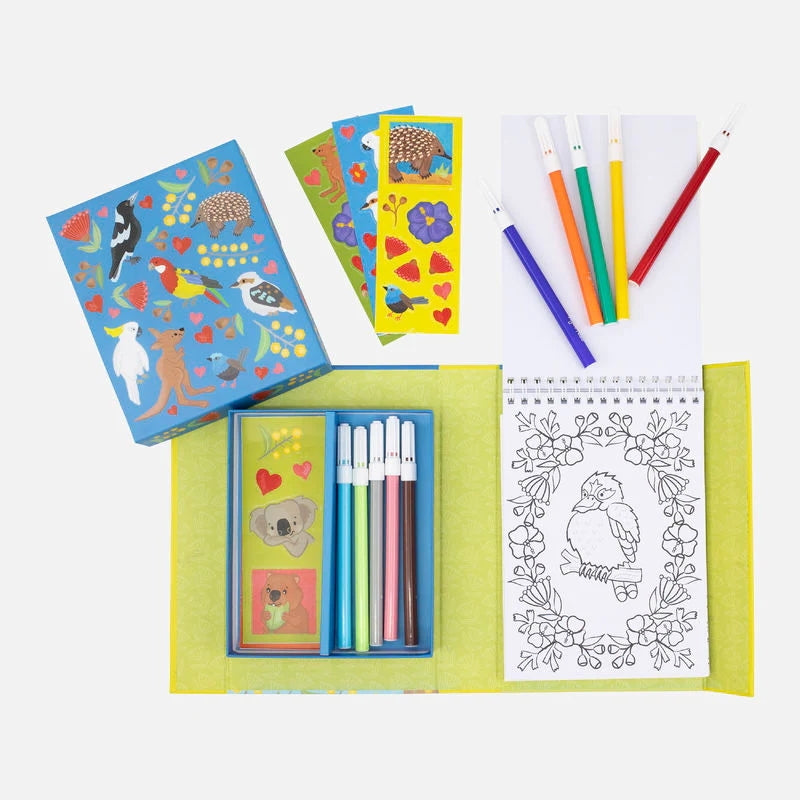 Colouring Set Aussie Animals - Tiger Tribe