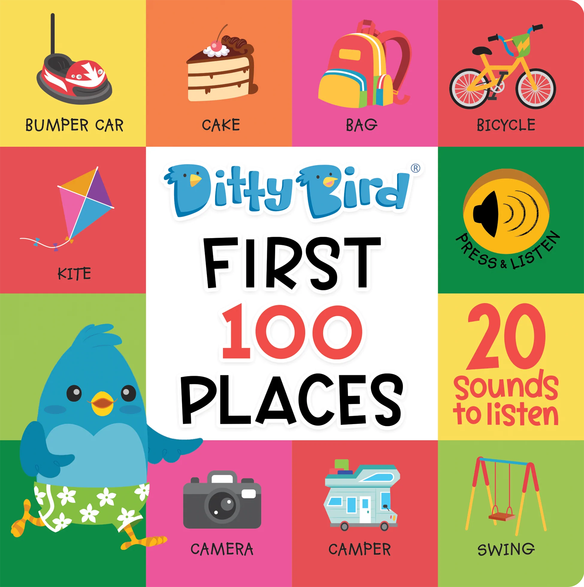 First 100 Places Board Book - Ditty Bird
