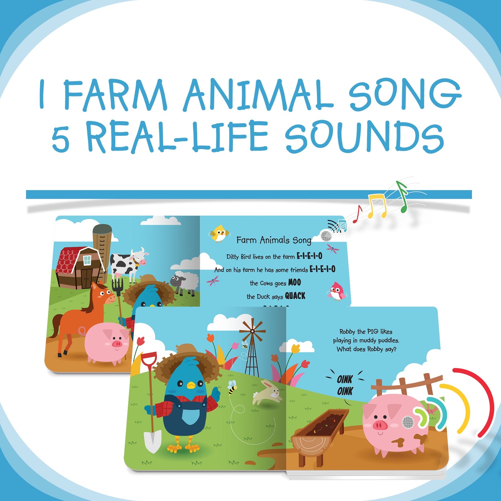 Farm Animals Sound Book - Ditty Bird