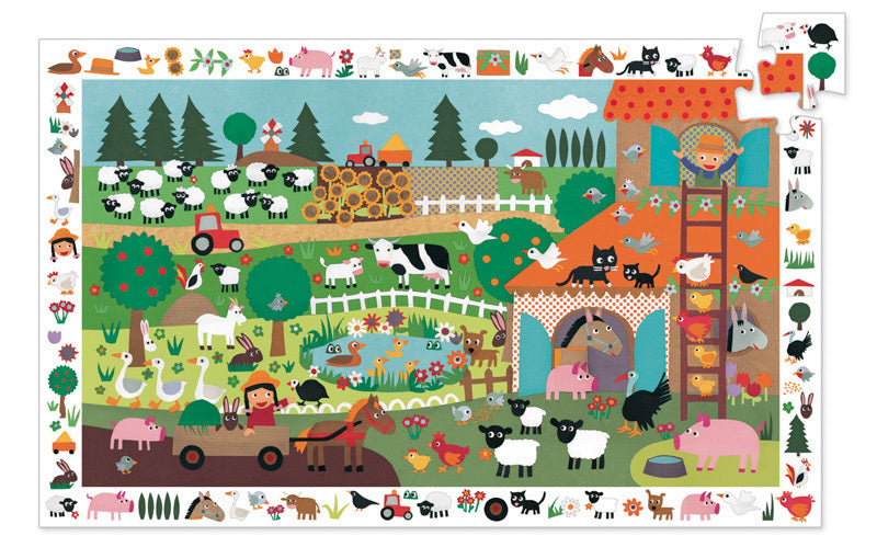 Farm Observation Puzzle 35pc - Djeco