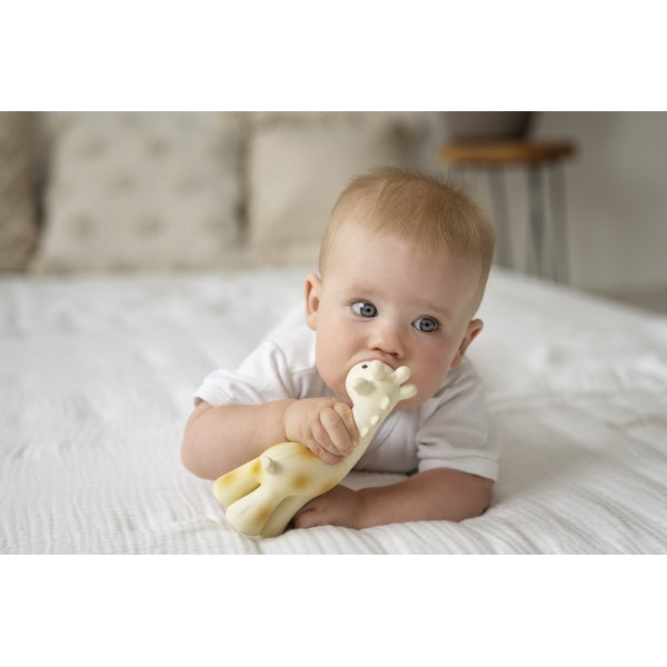 Giraffe My First Zoo Rubber Animal - Tikiri