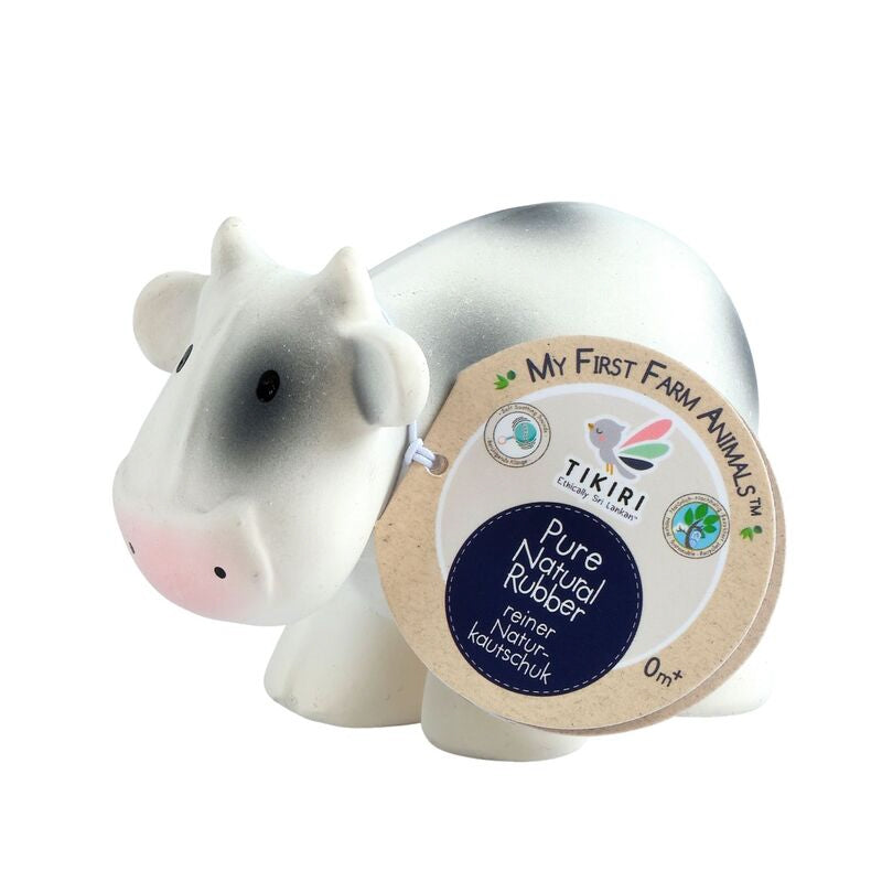 Cow My First Farm Rubber Animal - Tikiri