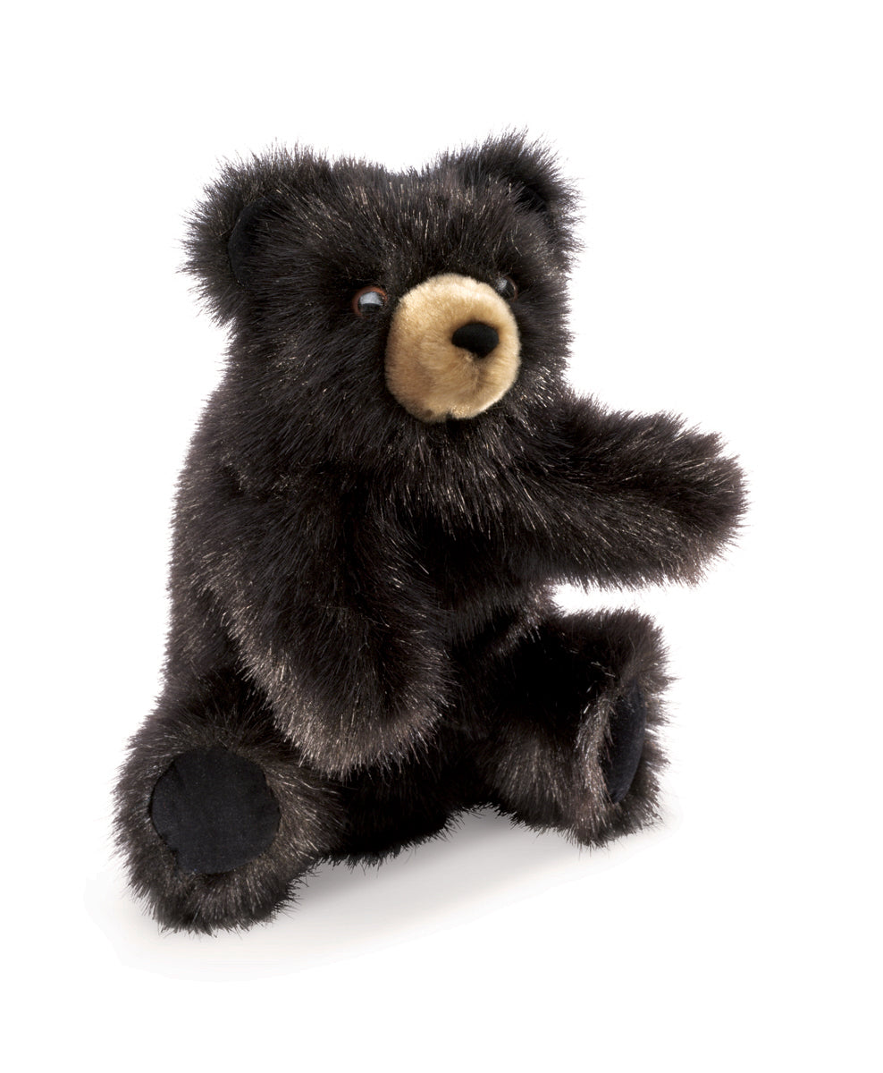 Baby Black Bear Hand Puppet - Folkmanis