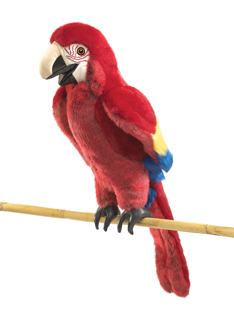 Scarlet Macaw Hand Puppet - Folkmanis