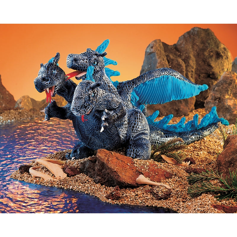 Three-Headed Dragon Hand Puppet - Folkmanis