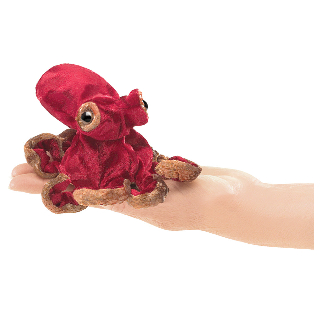 Mini Red Octopus Finger Puppet - Folkmanis