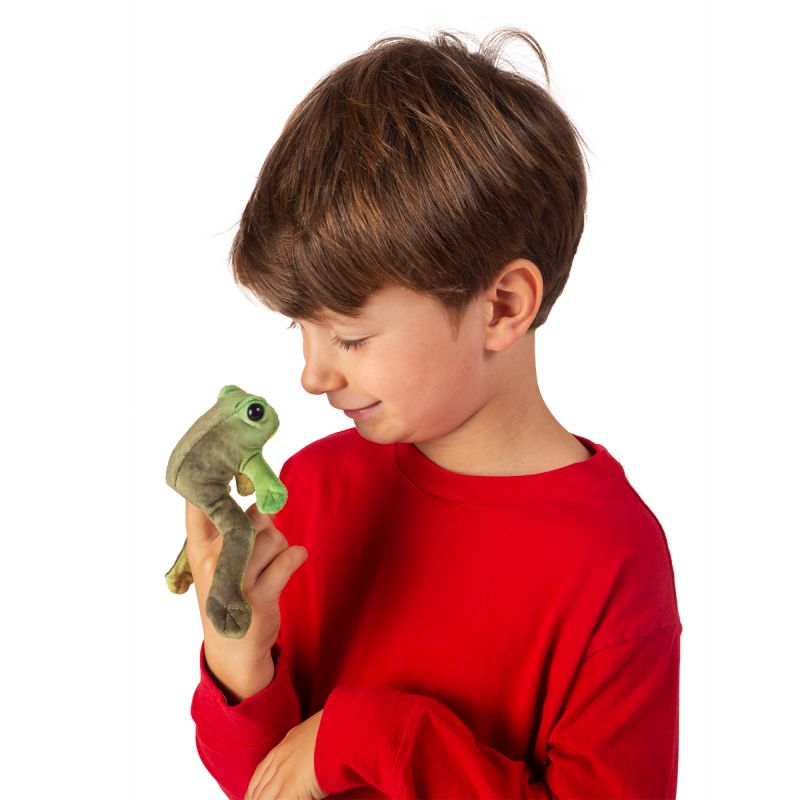 Mini Sitting Frog Finger Puppet - Folkmanis