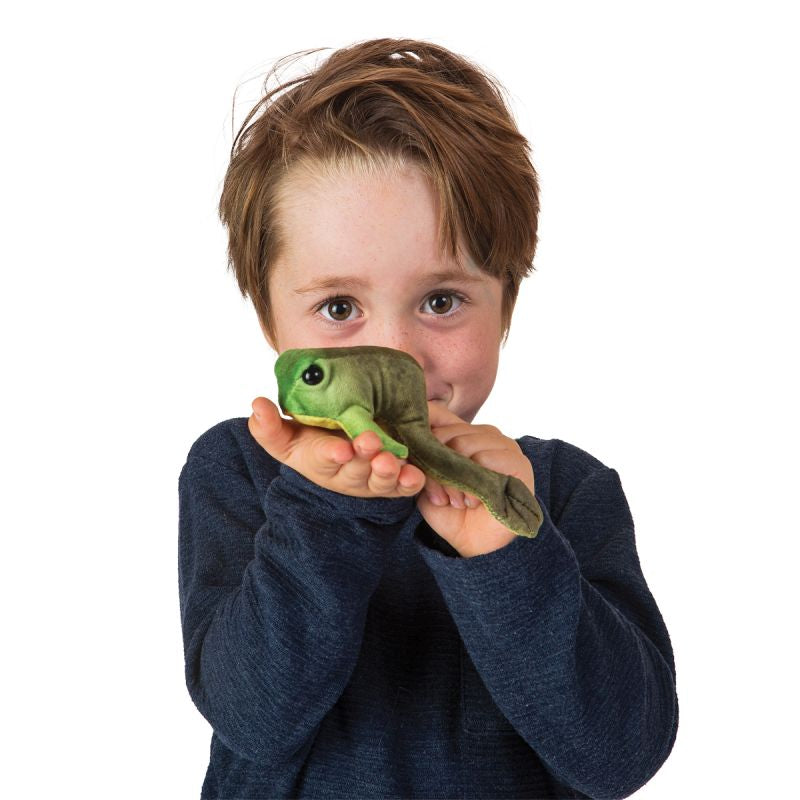 Mini Sitting Frog Finger Puppet - Folkmanis