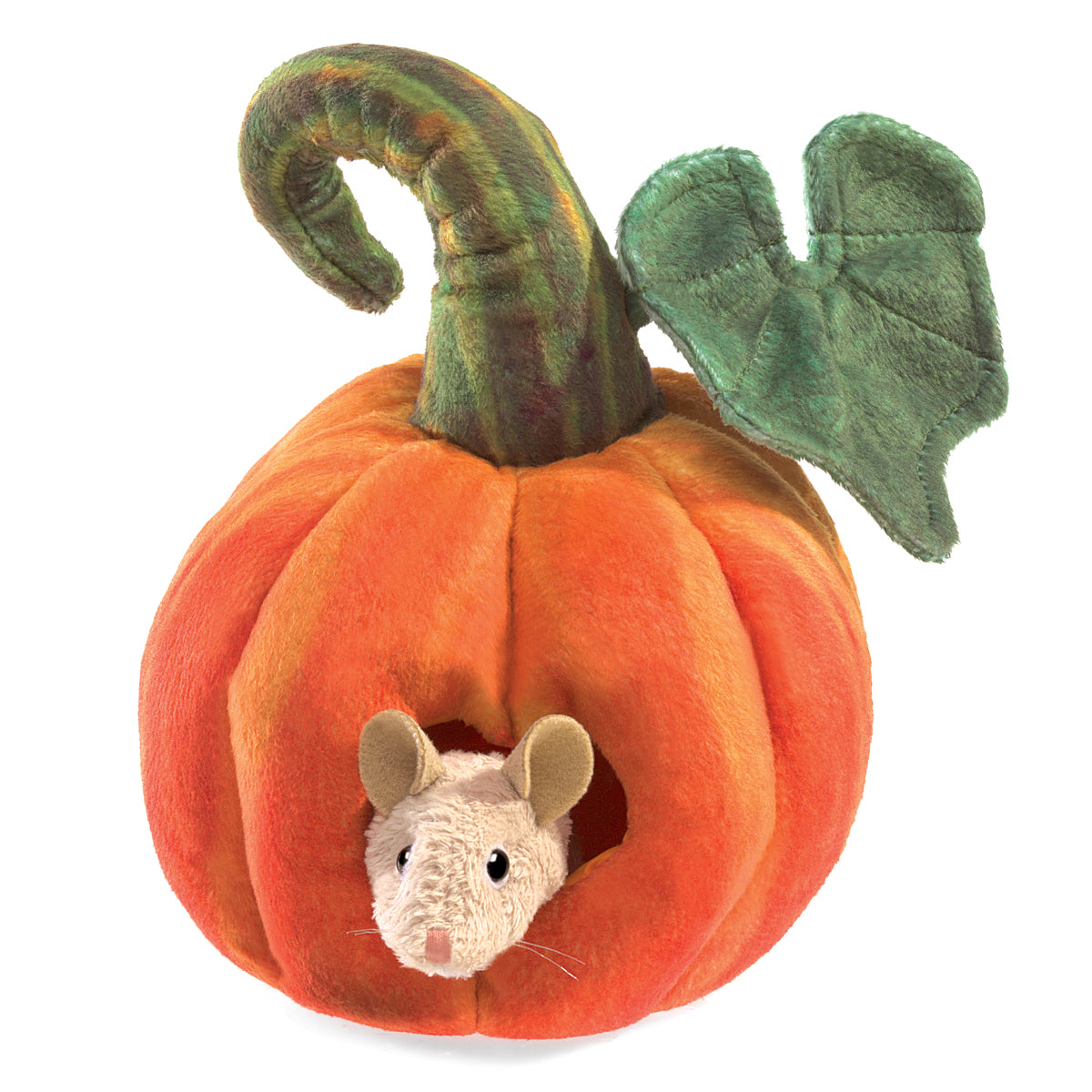 Mouse in Pumpkin Puppet - Folkmanis
