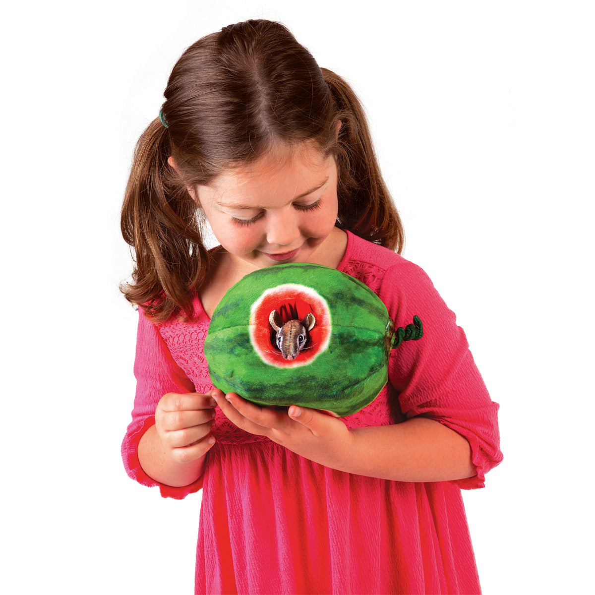 Chipmunk in Watermelon Puppet - Folkmanis