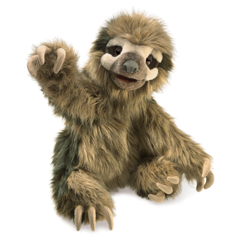 Three Toed Sloth Hand Puppet - Folkmanis
